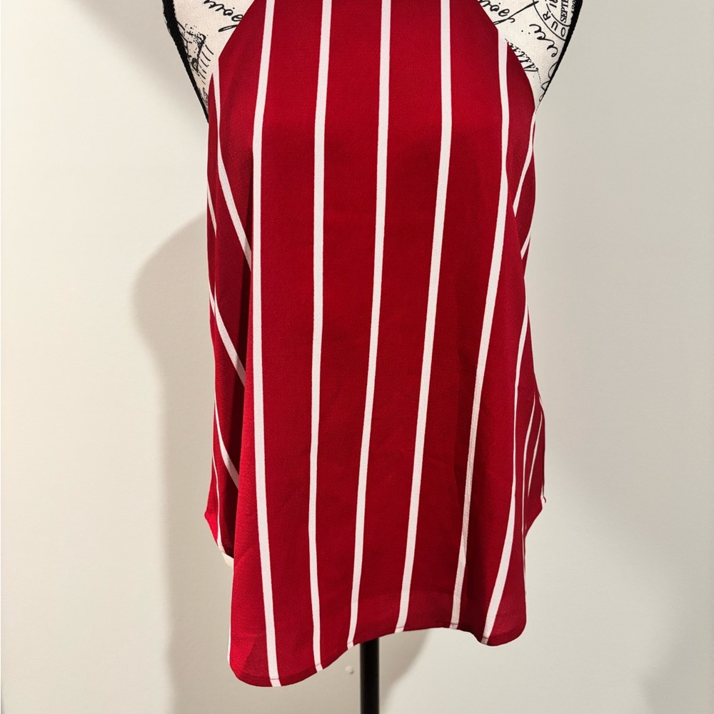 Red Striped Women's Top